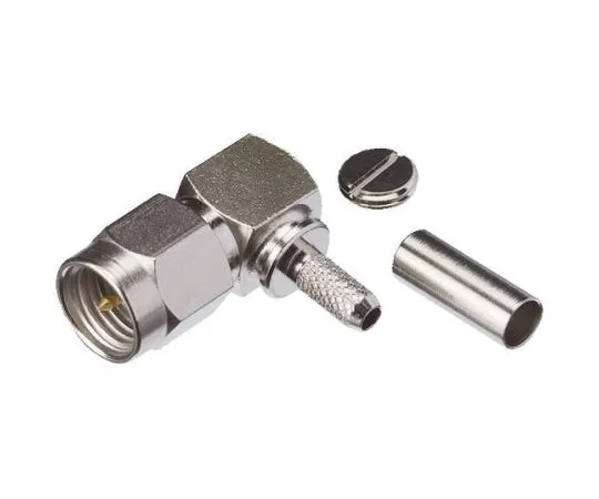 63-4925-96 Yuetsu Right Angle Cable Mount SMA Connector, Crimp Termination 089-K604A