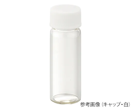 62-9975-30 Screw Cap Bottle (Colorless) + Melamine Cap (White) + Teflon/Nitrile Packing Combination Set 100 Pack Set S -3 250188