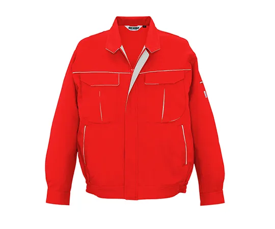 63-1785-76 Long Sleeve Jacket Red x Silver Gray 2627-46-S