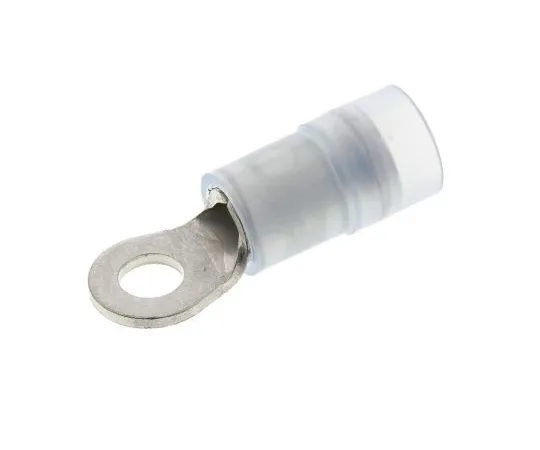 63-4750-49 RS PRO Insulated Crimp Ring Terminal, 4mm² to 6mm², 12AWG to 10AWG, M3 (#6) Stud Size Nylon, Blue 267-3795