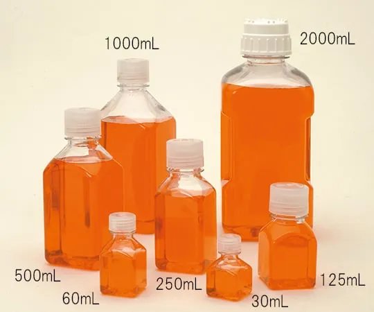 62-1611-56 Square Bottle PC Transparent 30mL 2015-0030