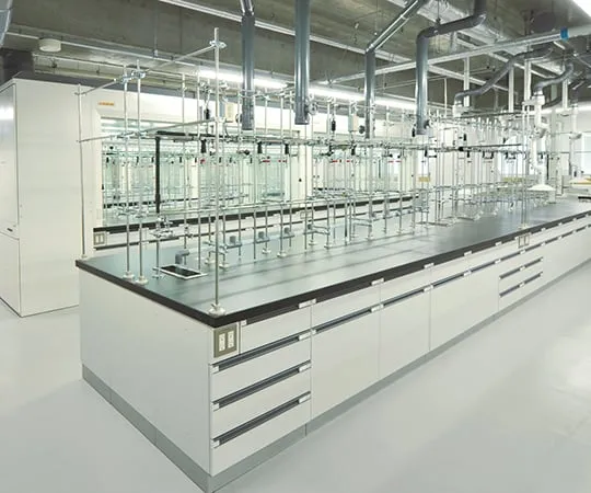 3-4196-01　［Discontinued］Central Laboratory Bench with Star Chief Unit 2400 x 1500 x 800/2000　SBOS-2415