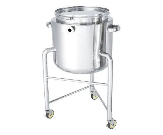 62-8610-83 Panel Type Pressure Jacket Stainless Steel Sealed Container (Band Type) with Leg 20L DT-CTL-TJ-L-30