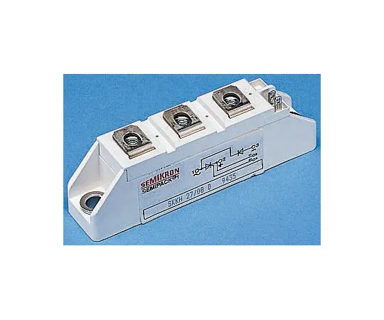 63-4752-60 Semikron, SKKT 72/12 E, Dual Thyristor Module SCR, 70A 1200V, 7-Pin Semipack1 SKKT 72/12 E