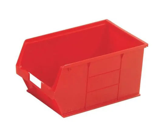 63-4818-43 RS Red Plastic Stackable Storage Bin, 181mm x 205mm x 350mm 484-4129