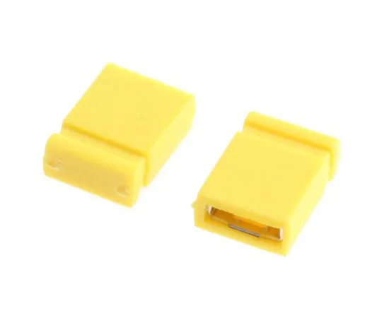 63-4746-11 RS Pro Shorting Link Female Straight Yellow Closed Top 2 Way 1 Row 2.54mm Pitch 251-8525