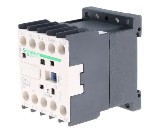 63-4758-08 Schneider Electric 3 Pole Contactor, 6 A, 24 V dc Coil, TeSys K, 3NO, 3 kW LP4K0610BW3