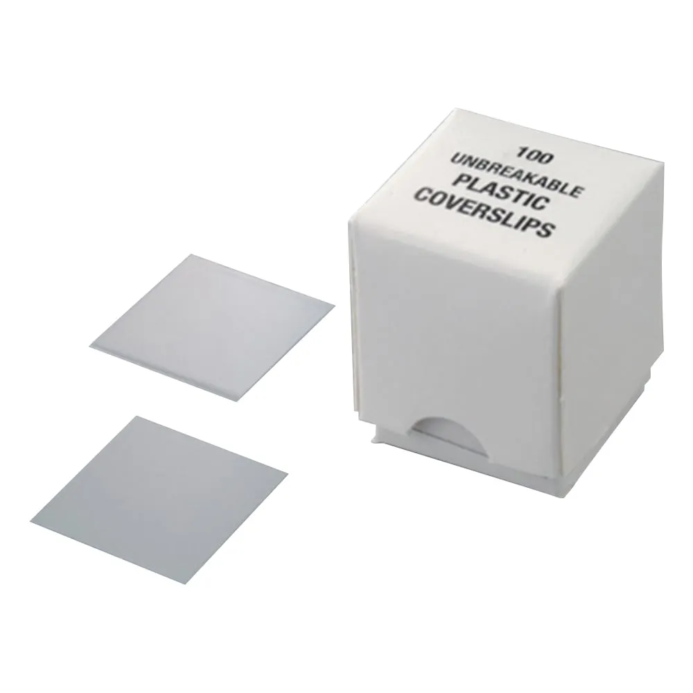 1-6452-01 Plastic Cover Glass 22 x 22mm 100 Pieces x 10 Boxes 12-547