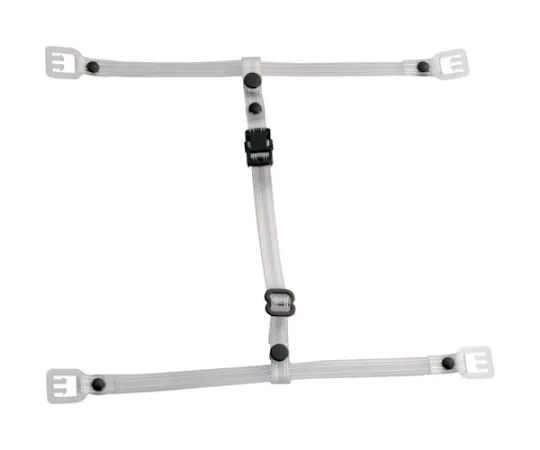 67-6865-55 Chinstrap for Helmet, Made of Transparent Vinyl, Clear TE-1