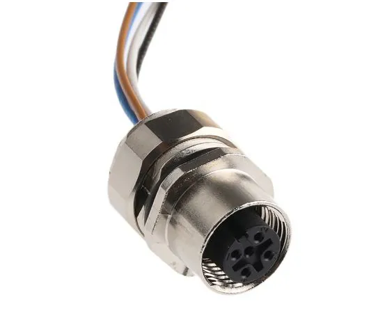 63-4917-24 DUPLICON Series Panel Mount M12 Connector, Female, 4 Way, 4A, 250 V 1523447