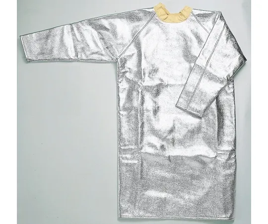 64-9331-85 Carmaron ® With Sleeves Aluminum Deposition Heat-Resistant Apron Length 102 x Sleeve Length 73 x Hem Circumference 104 cm RMA22