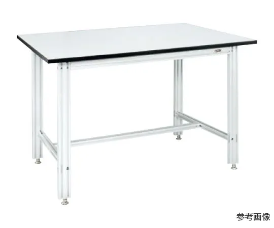 64-5296-82　［Discontinued］Aluminum Workbench (Polyester top board) W900 x D750 x H740mm　KK-39NAL
