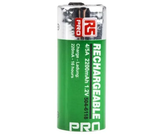 63-4838-48 RS PRO, 1.2V, 4/5 A, NiMH Rechargeable Battery, 2.2Ah 504-6118