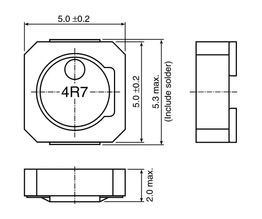 63-4891-68 TDK VLCF Series Shielded Wire-wound SMD Inductor 2.2 μH ±30% Wire-Wound 2.76A Idc VLCF5020T-2R2N2R6-1