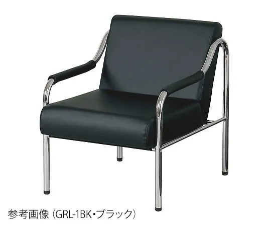 3-8742-01　［Discontinued］Reception Chair Black　GRL-1 BK