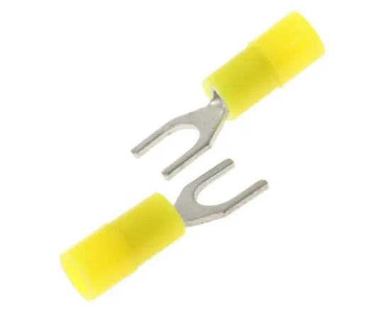 63-4742-02 RS PRO Insulated Crimp Spade Connector, 0.2mm² to 0.5mm², 26AWG to 22AWG, M3 Stud Size Nylon, Yellow 239-4177