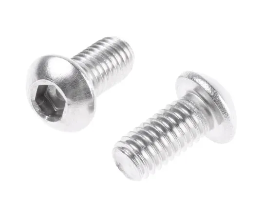 63-4739-48 RS PRO M6 x 12mm Hex Socket Button Screw Plain Stainless Steel 232-8271