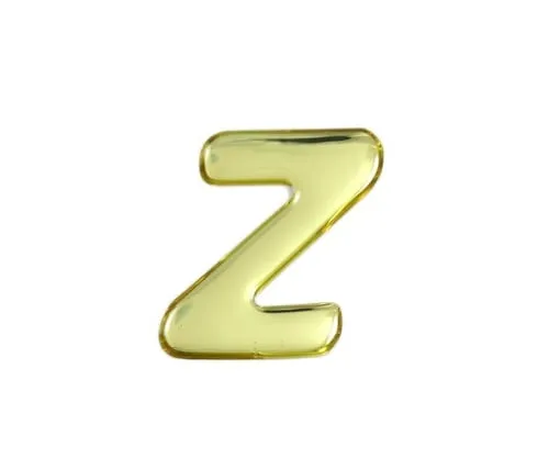 61-7427-18 Gold Metal Characters Z 35mm x 1mm GM35-Z