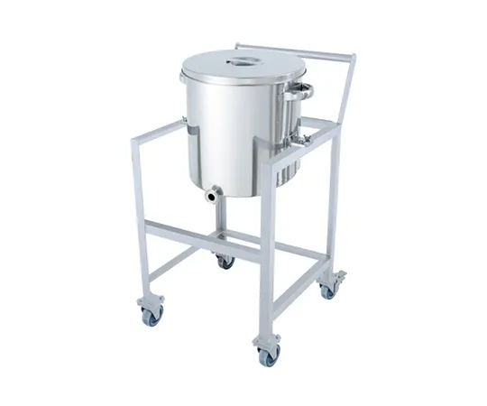 64-5069-47 Stainless Strip Tapered Universal Container 35L with Stand (with handle and lid) KTT-ST-ASCC-36