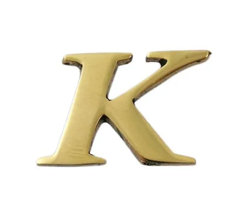 61-7430-61 Brass Gold Characters Large Characters K QL20-K