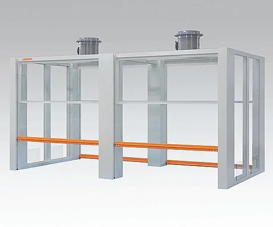 3-2022-01　［Discontinued］Laboratory Bench Hood Frame Type, Made Of Steel 1800 x 1500 x 1500　STVW-1800