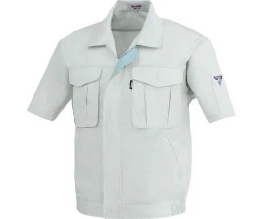 65-8328-40 Short Sleeve Blouson Gray 3L 1291-20-3L
