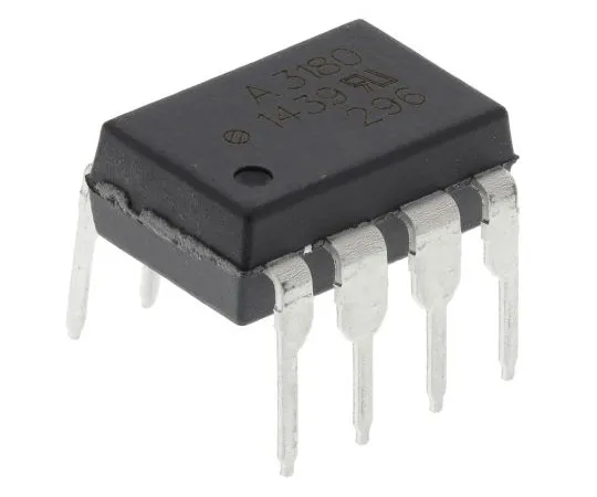63-4876-27 Broadcom, HCPL-3180-000E DC Input Transistor Output Optocoupler, Through Hole, 8-Pin DIP HCPL-3180-000E