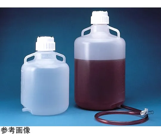 64-7656-79 Round Bottle with Tube Insertion Port (PP) 10 L 2301-0020JP