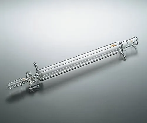 61-0038-46 Chromatography Tube TS Joint (IN/OUT) with Jacket (with G1 Filter, with Glass Cock) 10 CL0159-01-101