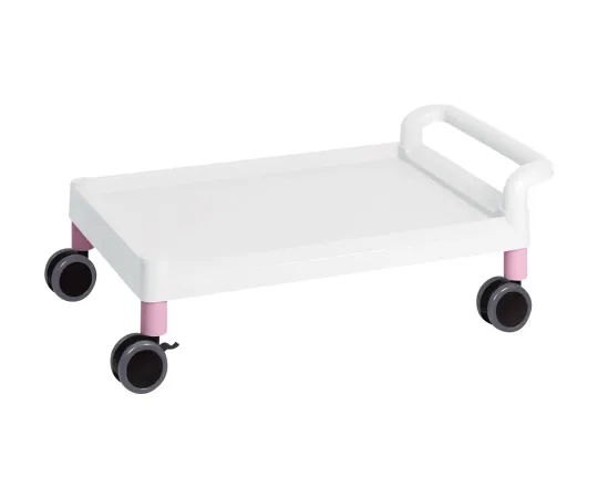 3-6644-11　［Discontinued］Mobile Easy Cart (Tall Type/Wide 32) Pink 1 Stage　ME32M