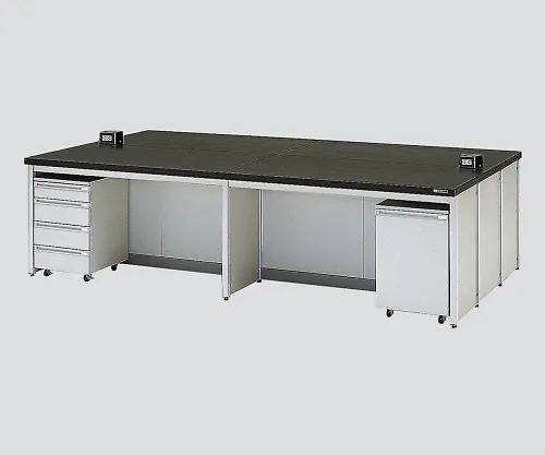 3-3778-01　［Discontinued］Central Laboratory Bench without Drawer, Frame Type with Unit 1800 x 1200 x 800　HCOA-1812