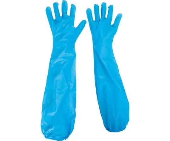 67-3143-79 Polyethylene Long Gloves Belte 590 N Blue 30 Pieces Pack VERTE-590N