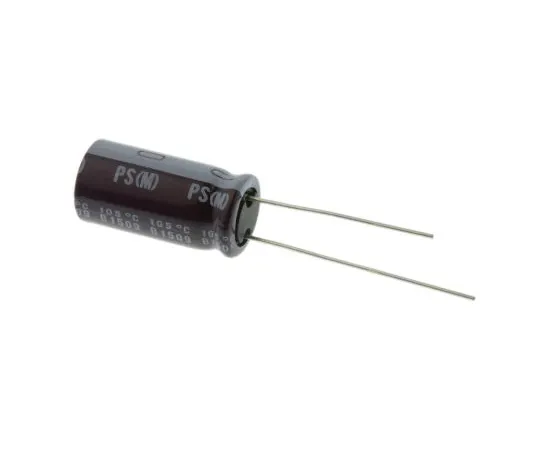 63-4845-80 Nichicon 470μF 35V dc Aluminium Electrolytic Capacitor, Through Hole 10 (Dia.) x 20mm +105°C 10mm 5mm UPS1V471MPD