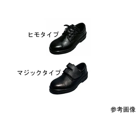 64-6542-46 Imported Synthetic Leather Shoes (Shoelaces) Black 23 cm A350H
