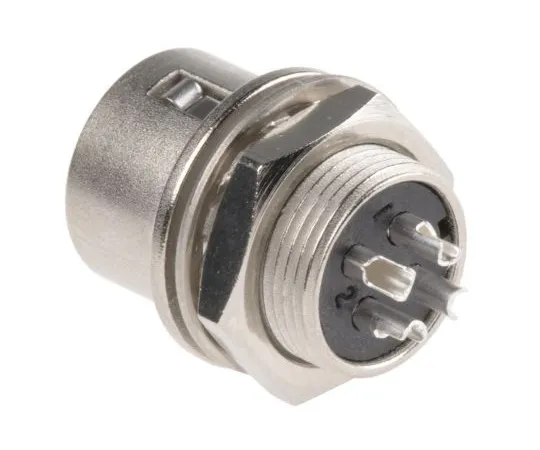 63-4861-53 Hirose HR10 Series, 4 Pole Panel Mount, with Female Contacts HR10A-7R-4S(73)