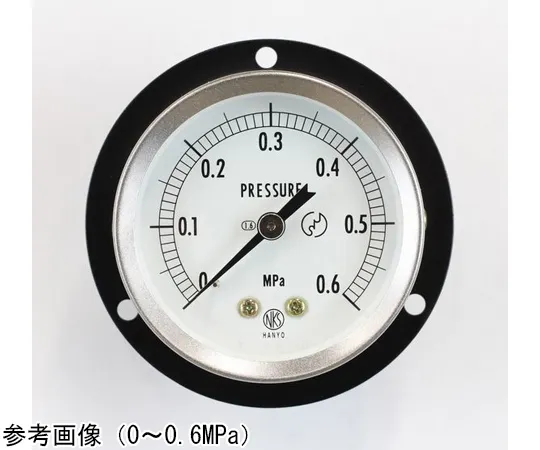 65-4320-61-20 General-Purpose Pressure Gauge (60Φ) Embedded D Frame (Mounting Hole) with 0.6 MPa Inspection Certificate GS55-221