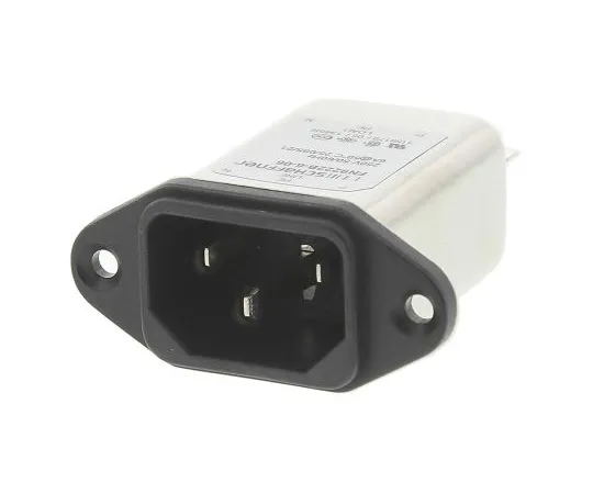 63-4798-85 Male C14 IEC Filter Panel Mount,Faston,Rated At 6A,250 V ac Operating Frequency 0 → 400Hz FN9222B-6-06