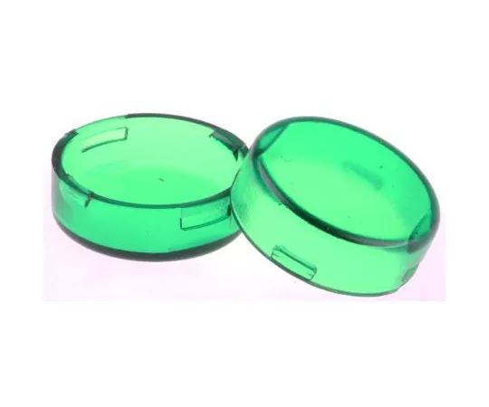 63-4741-91 Panel Mount Indicator Lens Round Style, Green, 15mm diameter A0163E