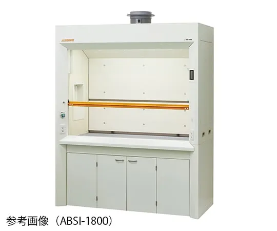 3-3956-11　［Discontinued］Fume Hood Standard (epoxy top board with folding door) 1200 x 830 x 2250mm　ABSI-1200