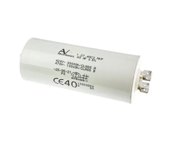 63-4776-86 KEMET 40μF Polypropylene Capacitor PP 470V ac ±5% Tolerance Chassis Mount C27 Series C274AC35400SA0J