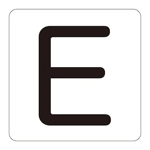 61-3414-75　［Discontinued］Alphabet Display Sticker HA-E (5P) Large　172505