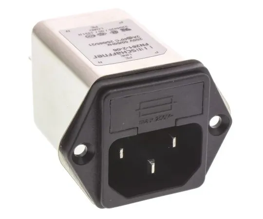 63-4799-28 Male IEC/EN 60939 IEC Filter Panel Mount 5 x 20mm,Faston,Rated At 2A,250 V ac Operating Frequency 0 → 400Hz FN261-2-06