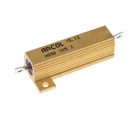 63-4746-54 Arcol HS50 Series Aluminium Ho***d Axial Wire Wound Panel Mount Resistor, 1.5kΩ ±5% 50W HS50 1K5 J