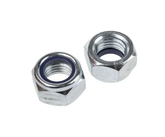 63-4666-83 RS PRO, M12, Zinc Plated Steel Nylon Insert Lock Nut 122-4375