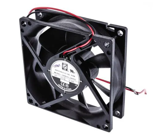 63-4933-38 RS PRO Axial Fan, 80 x 80 x 25mm, 40cfm, 2.4W, 24 V dc 668-8833