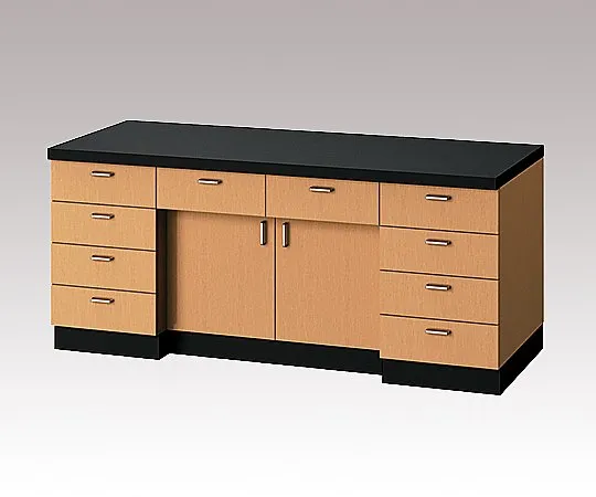 3-1290-01　［Discontinued］Side Laboratory Bench Wood Grain Type 1800 x 750 x 850　SQA-1800M