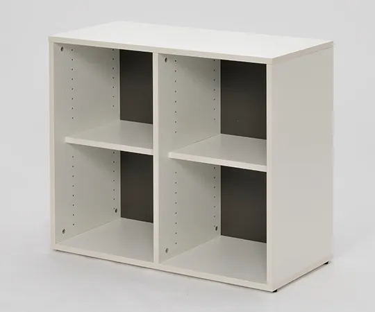 61-9983-46　［Discontinued］Purima Wooden Lattice-Work Shelf 2 Columns 2 Stages Gray Back　SHWKS-22WGY