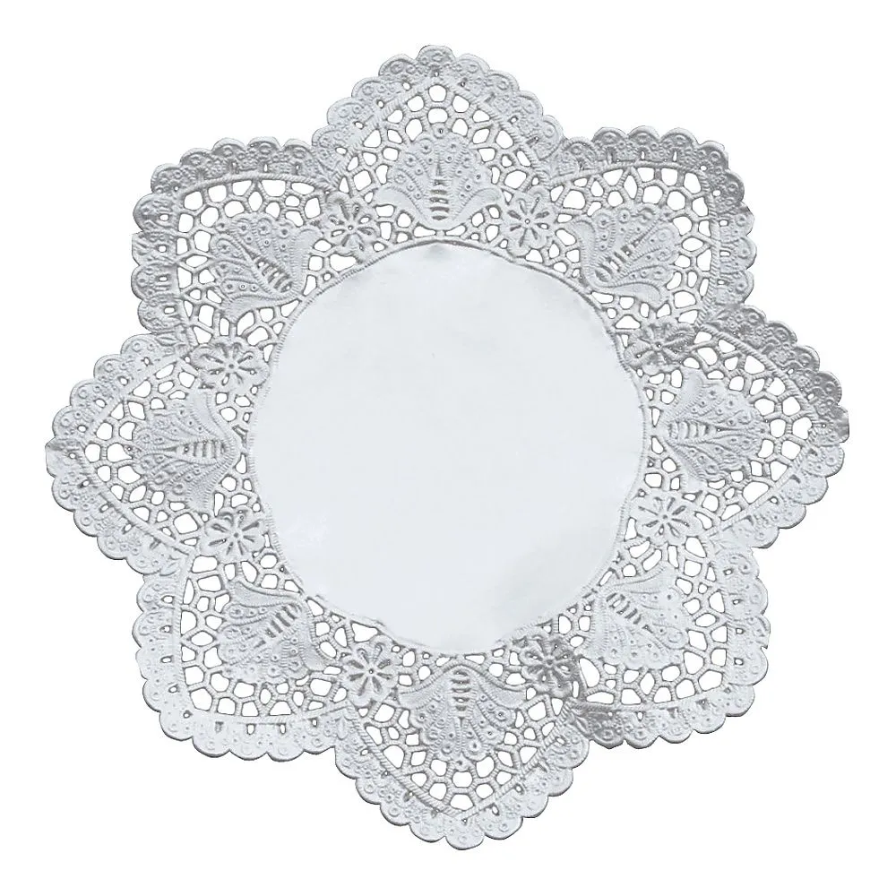 63-1259-71 Doily Silver Round Lace Paper (100 Sheets) No. 7