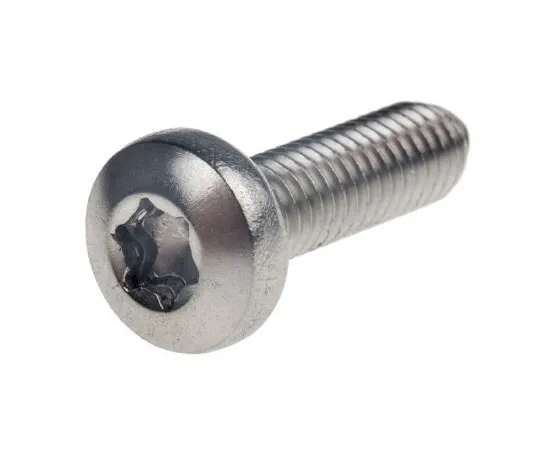 63-4748-81 Plain Pan Stainless Steel Tamper Proof Security Screw, M6 x 20mm 262-6036