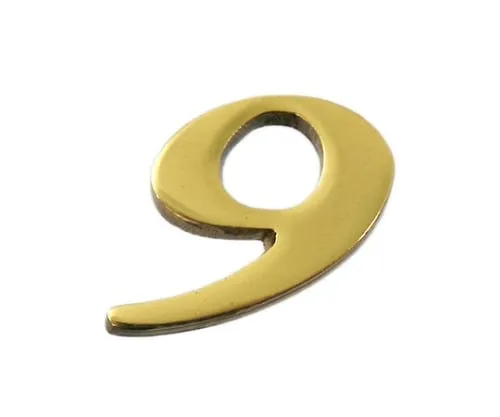 61-7430-46 Brass Gold Characters 9 QL20-9